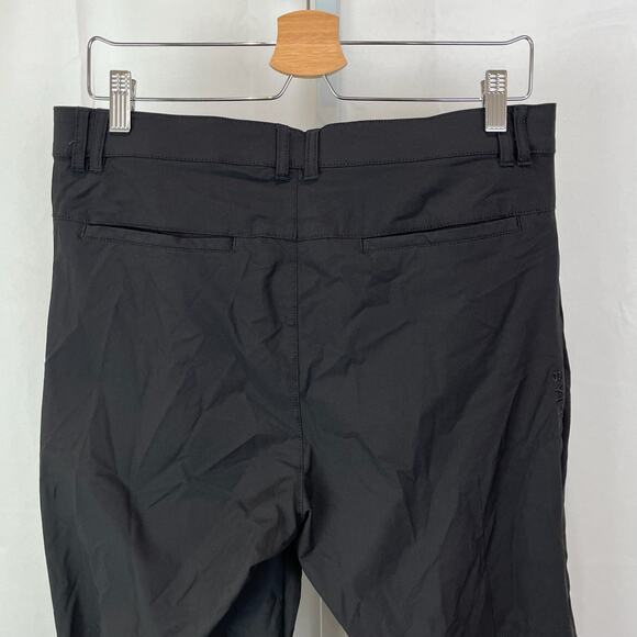 BYLT Mens Ace Jogger Pants Zip Fly Flat Front Nylon Casual Golf Black Size 32 - Picture 5 of 12